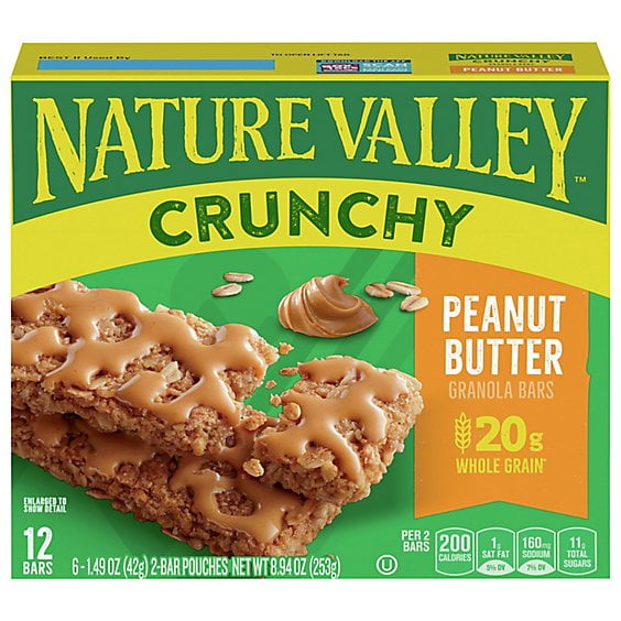 Nature Valley Granola Bars Crunchy Peanut Butter - 6-1.49 Oz