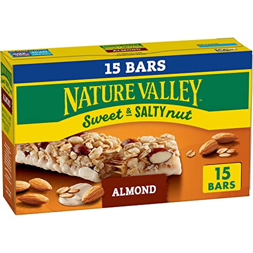 Nature Valley Granola Bars, Sweet and Salty Nut, Almond, 15 Bars, 18 OZZAZK591
