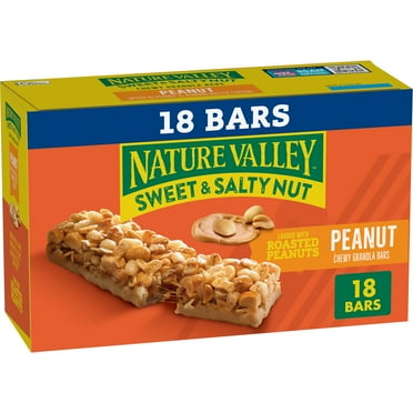 Nature Valley Granola Bars, Sweet and Salty Nut, Peanut, 18 Bars, 21.6 OZ