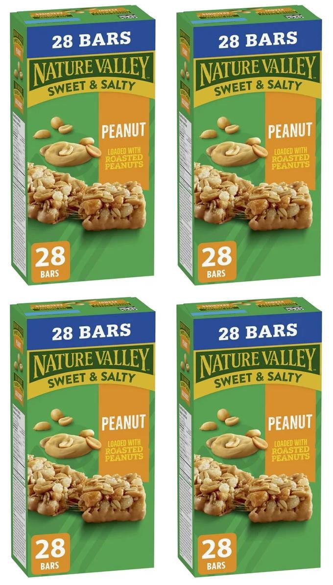 Nature Valley Granola Bars, Sweet and Salty Nut, Peanut, 28ct, 980g (4 Pack)