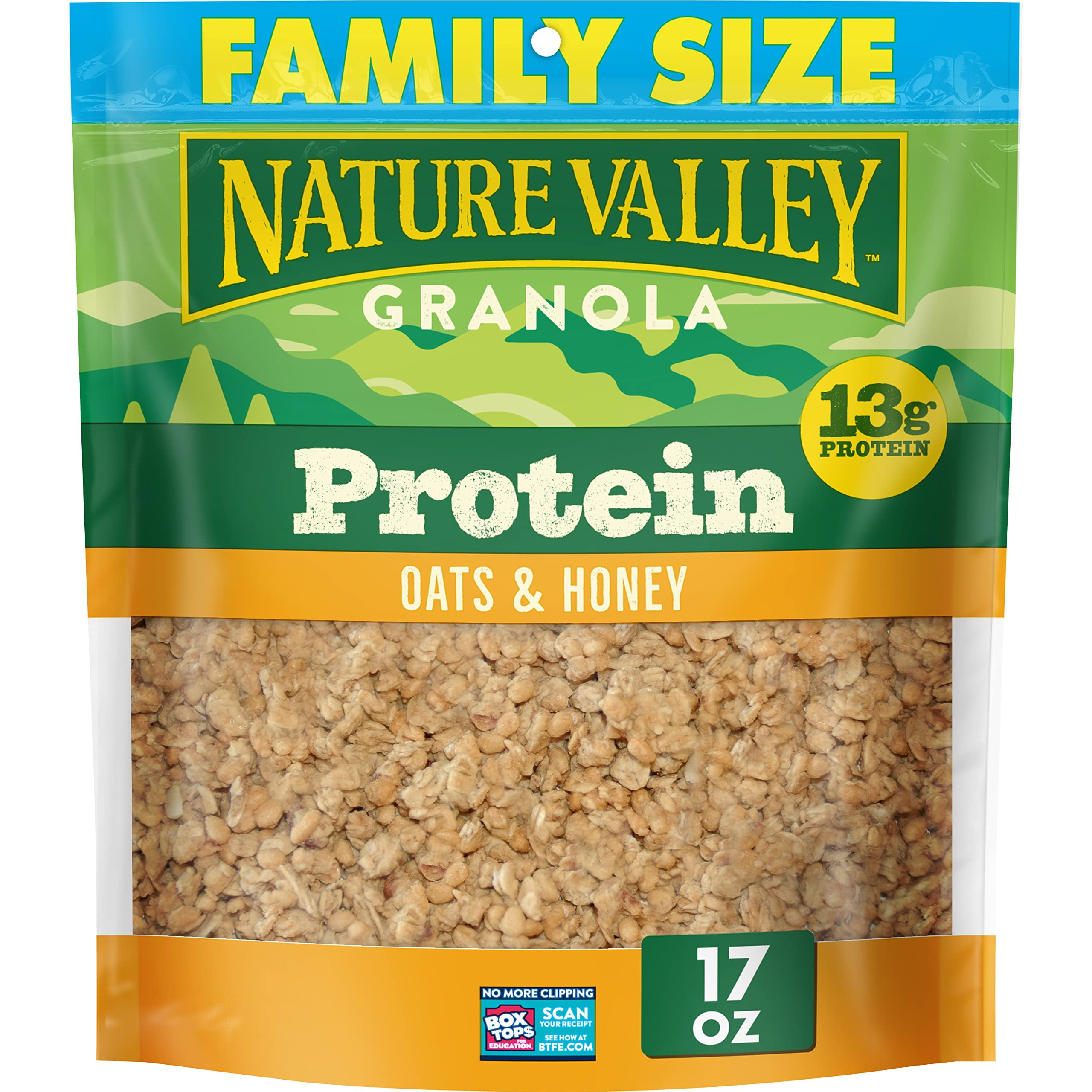 Nature Valley Granola Oats and Honey Protein Granola (Pack of 6)