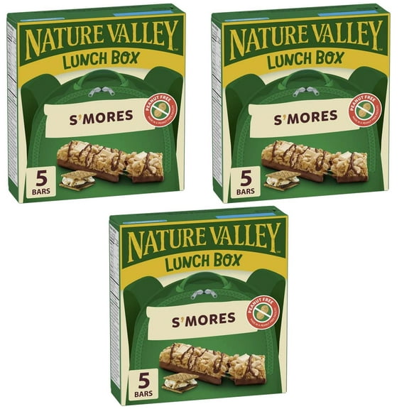 Nature Valley Lunchbox S'Mores Granola Bars, 5 ct, 130g (3 Pack)