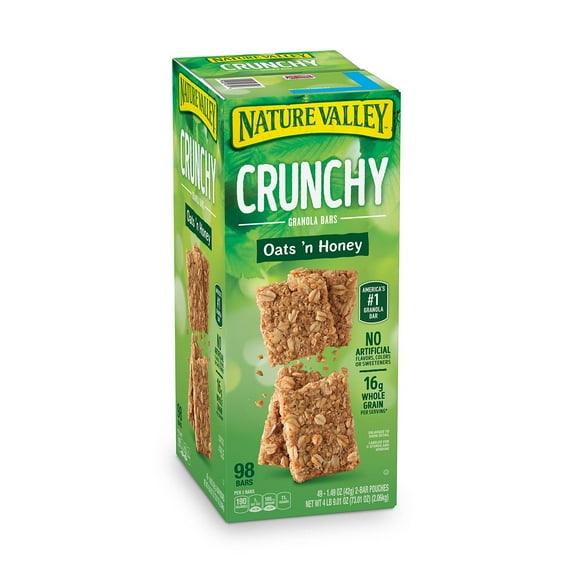 Nature Valley Oats 'n Honey Crunchy Granola Bars (0.75 oz., 98 pk.)