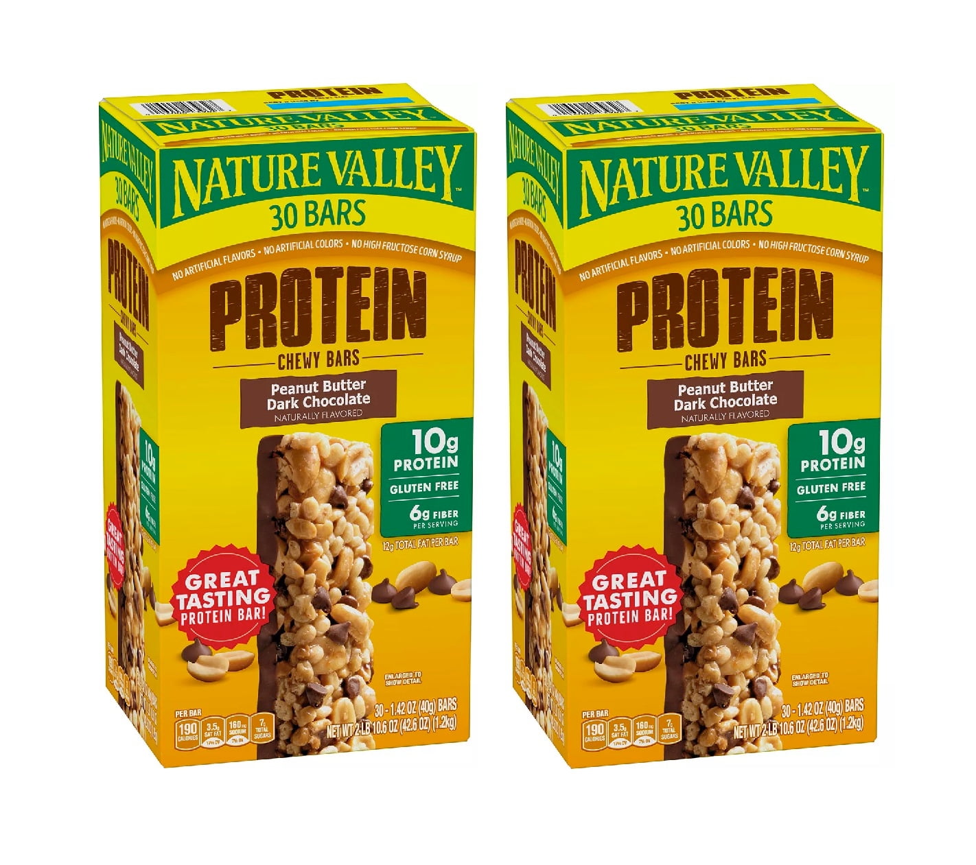 Nature Valley Peanut Butter Dark Chocolate Protein Chewy Bars (30 pk.) 2PK