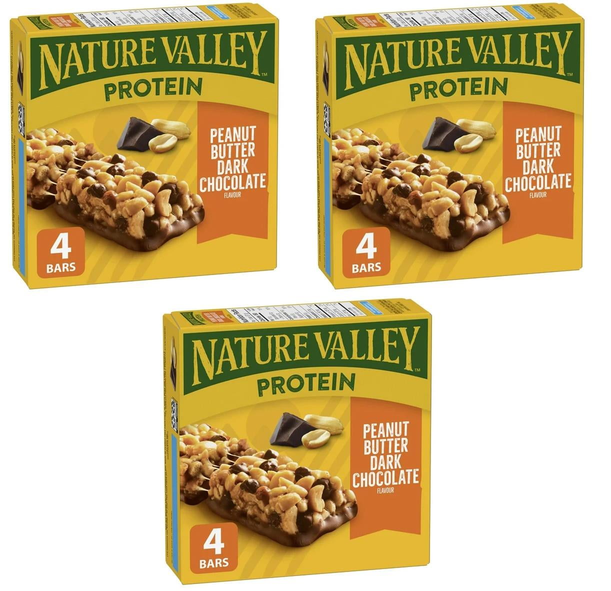Nature Valley Peanut Butter Dark Chocolate Protein Granola Bars, 148g (3 Pack)