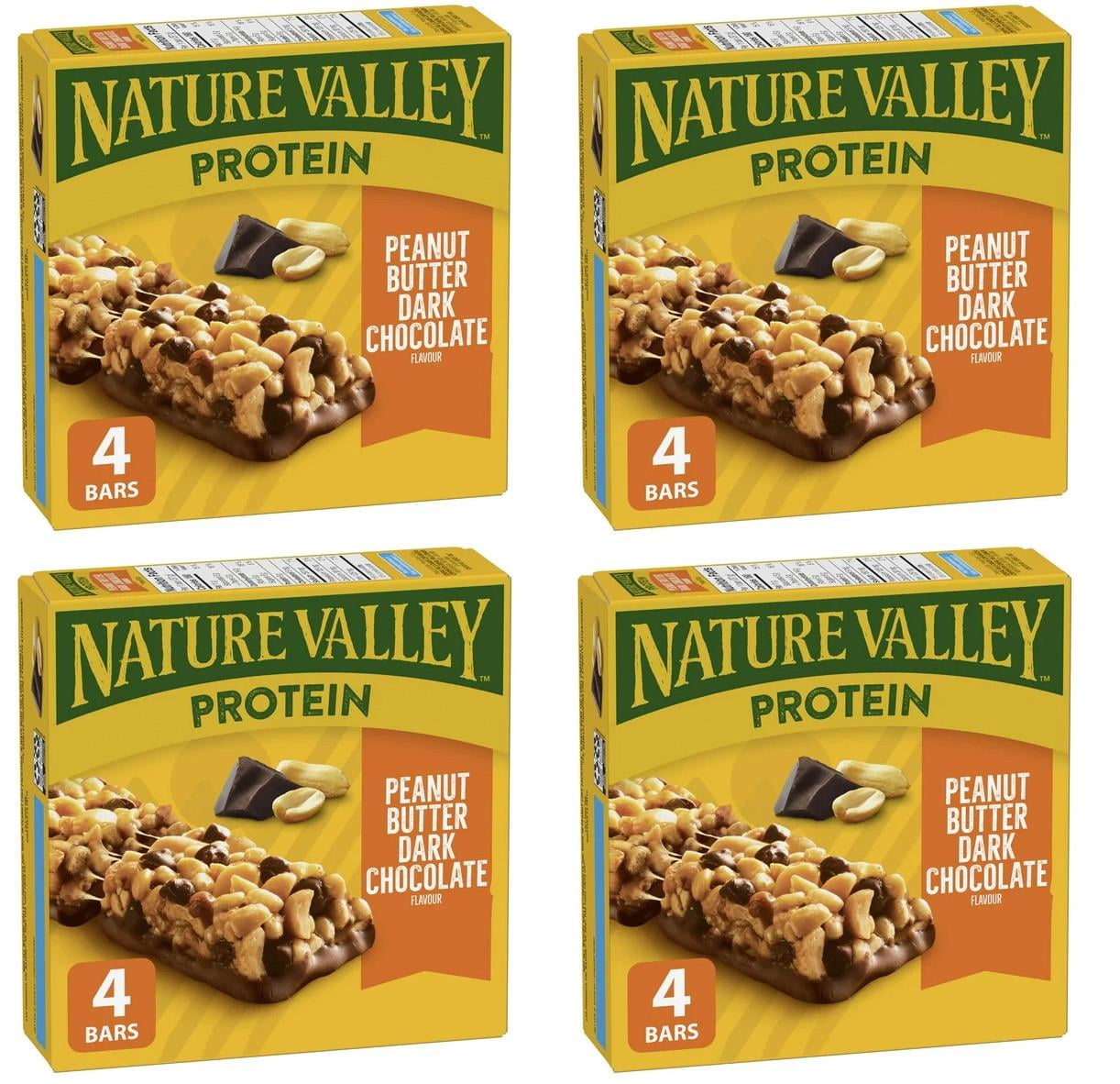 Nature Valley Peanut Butter Dark Chocolate Protein Granola Bars, 148g (4 Pack)