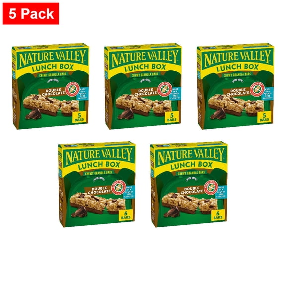 Nature Valley Peanut Free Chewy Double Chocolate Granola Bars 5 ct / 0.92 oz - 5 Pack