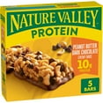 thumbnail image 1 of Nature Valley Protein Chewy Snack Bars, Peanut Butter Dark Chocolate, 5 Bars, 7.1 oz, 1 of 15