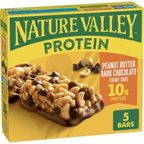 Nature Valley Protein Granola Bars, Peanut Butter Dark Chocolate, 5 Bars, 7.1 oz