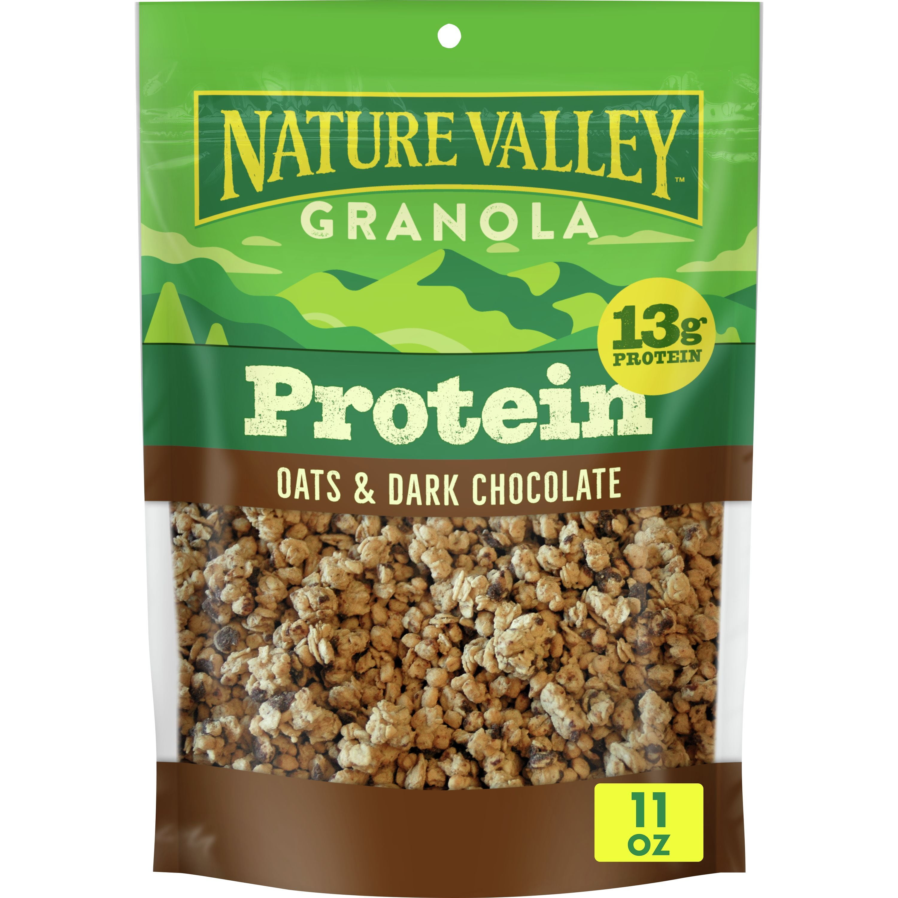 Nature Valley Granola, Protein, Oats and Dark Chocolate, 11 oz pouch