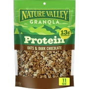 Nature Valley Protein Granola, Oats and Dark Chocolate, Resealable Bag, 11 OZ