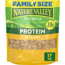 Nature Valley Protein Oats and Honey Granola, Family Size Pouch, 17 oz