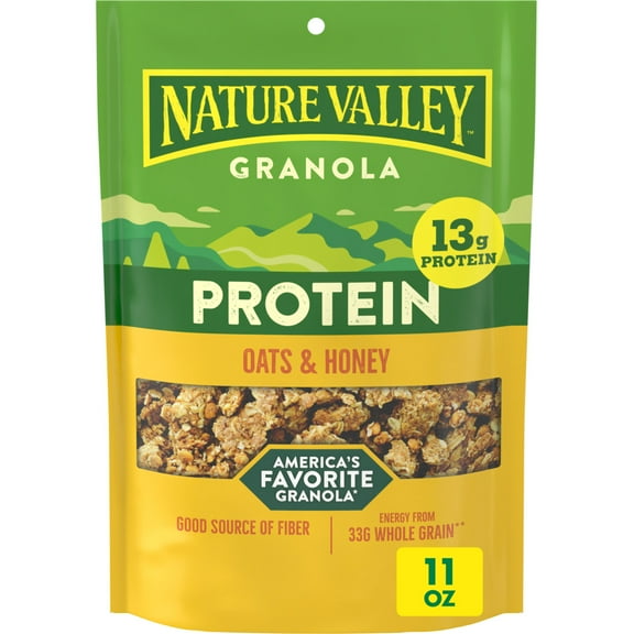 Nature Valley Protein Oats and Honey Granola Pouch, 11 oz