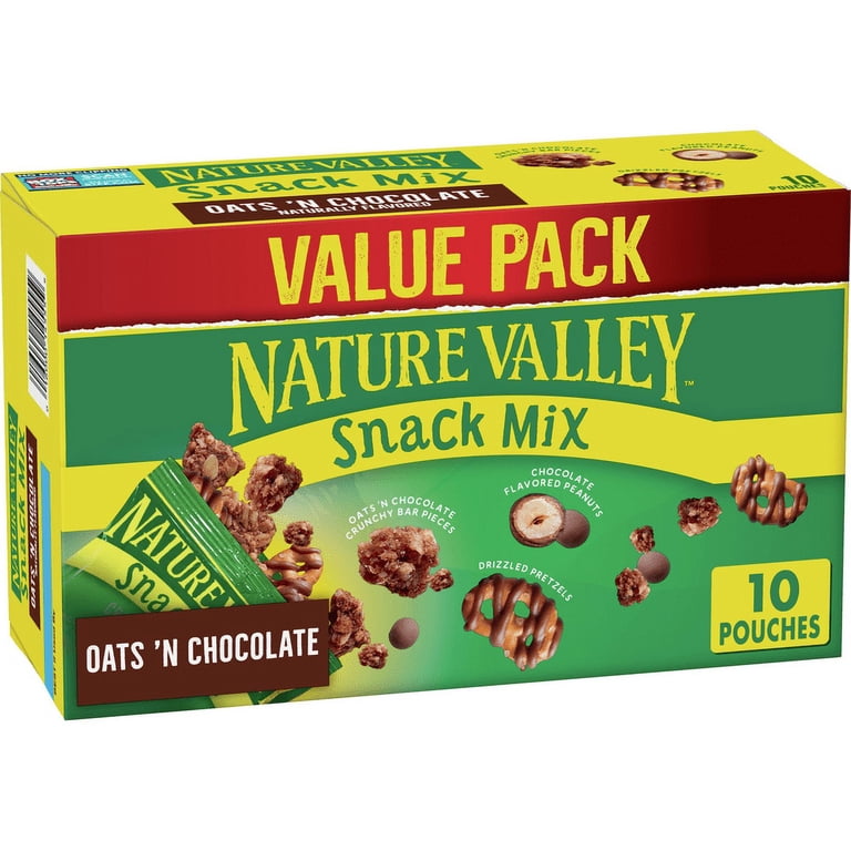 Nature Valley Snack Mix, Crunchy Oats 'N Chocolate, Peanuts
