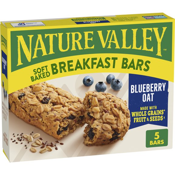 Nature Valley Soft Baked Blueberry Oat Breakfast Bars 5 Count RED3
