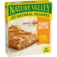 thumbnail image 1 of Nature Valley Soft-Baked Oatmeal Squares, Peanut Butter Breakfast Snacks, 6 ct, 7.44 OZ, 1 of 11