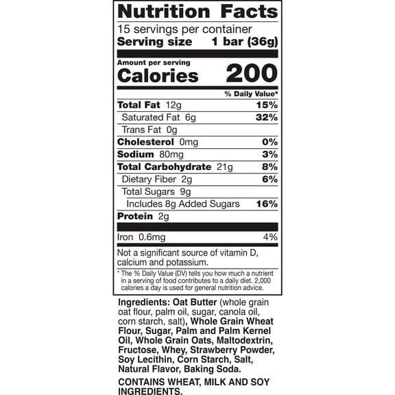 Nature Valley Strawberry Crispy Creamy Wafer Bars, Whole Grain, 15 Bars, 19.5 oz(4pack)