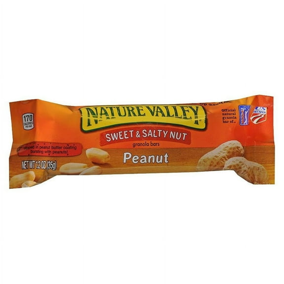 Nature Valley Sweet & Salty Granola Bar Peanut 1.2 oz Pack of 2