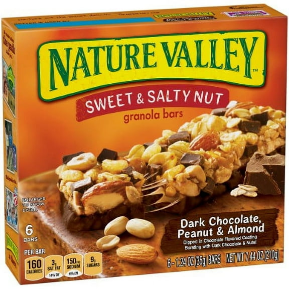 Nature Valley Sweet & Salty Nut Chewy Granola Bars (Pack of 16)
