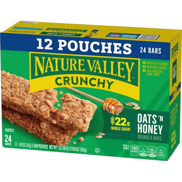 Nature Valley Sweet & Salty Nut Oats & Honey Crunchy Granola bars
