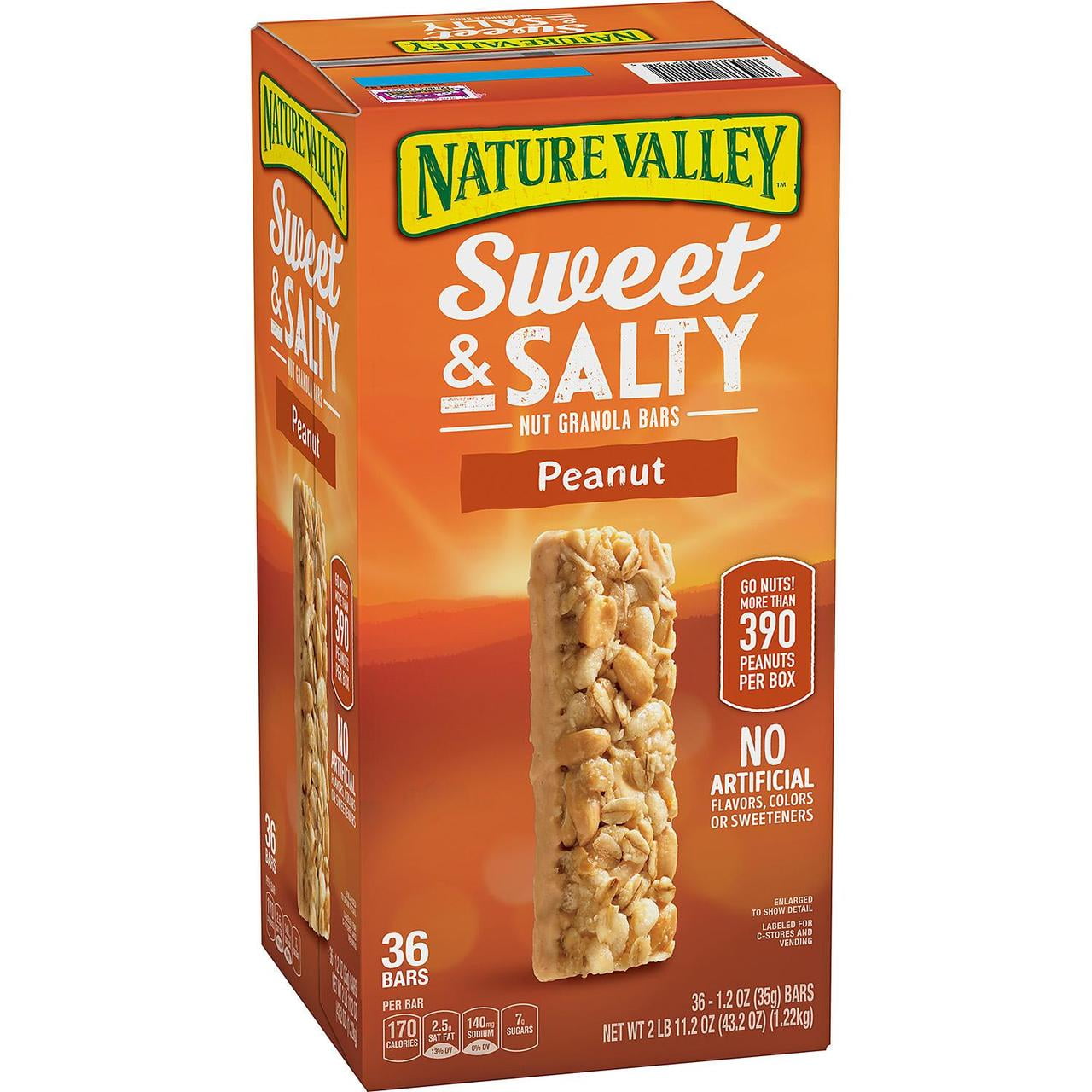 Nature Valley Sweet & Salty Peanut Flavored Granola Bars (1.2 oz., 36