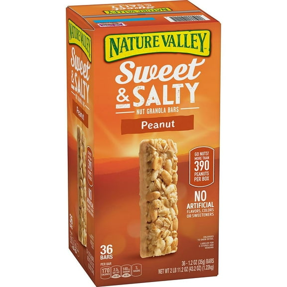 Nature Valley Sweet & Salty Peanut Granola Bars (1.2 oz., 36 ct.)