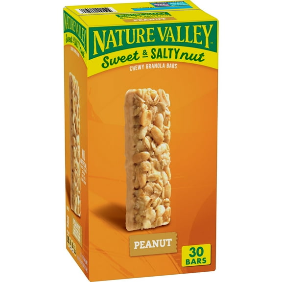 Nature Valley Sweet and Salty Granola Bars, Peanut, 30 Bars, 36 OZ