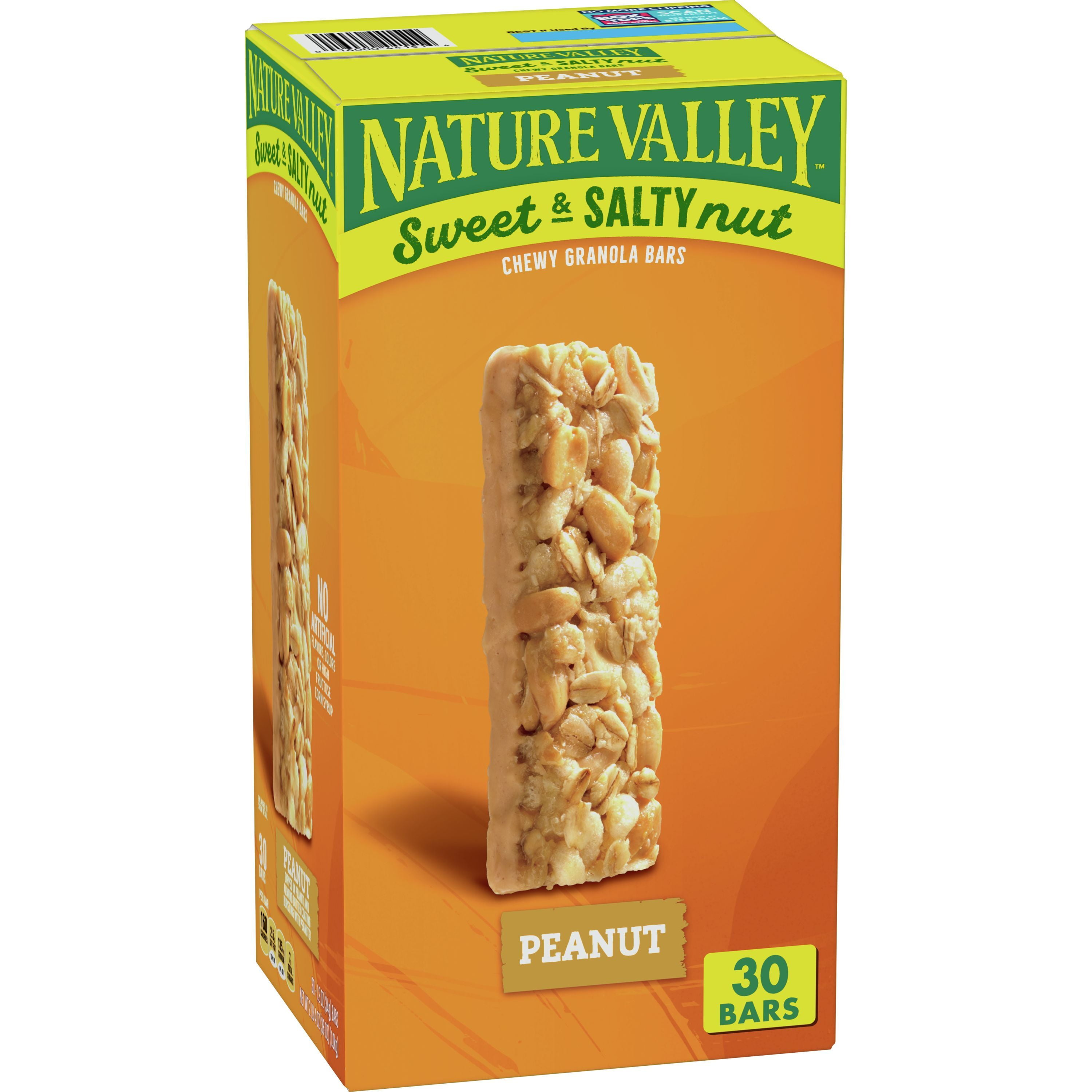 Nature Valley Sweet and Salty Granola Bars, Peanut, 30 Bars, 36 OZ