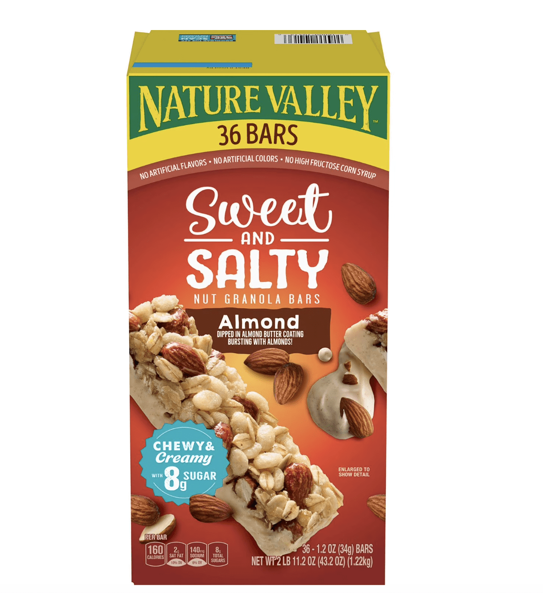 Nature Valley Sweet and Salty Nut Almond Granola Bars, 36 ct.