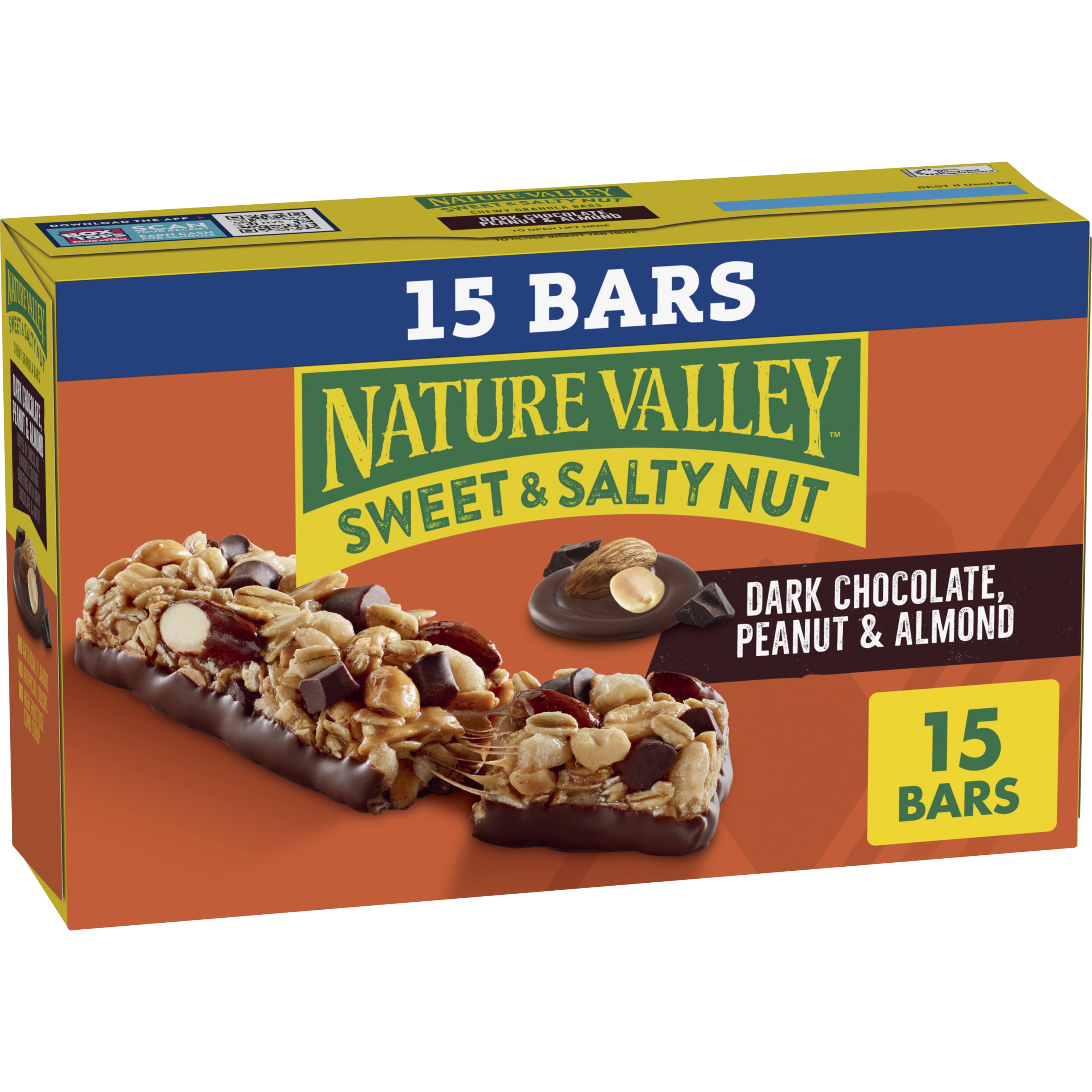 Nature Valley Sweet and Salty Nut Bars, Dark Chocolate Peanut Almond