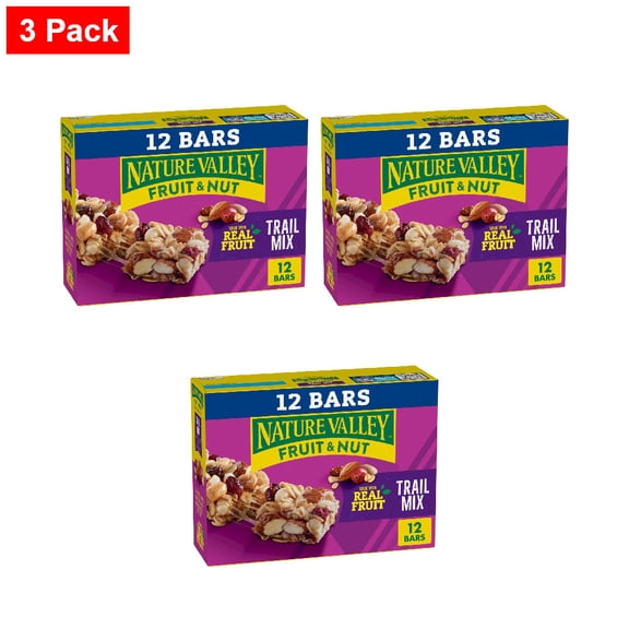 Nature Valley Trail Mix Fruit and Nut bars 12 ct - 3 Pack