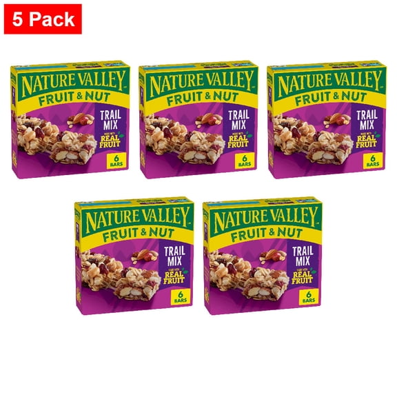 Nature Valley Trail Mix Fruit and Nut bars 6 ct - 5 Pack