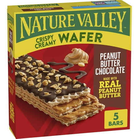 product image of Nature Valley Wafer Bars, Peanut Butter Chocolate, 5 Bars, 6.5 OZ