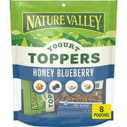 Nature Valley Yogurt Toppers, Honey Blueberry, 8 Pouches, 8.4 oz
