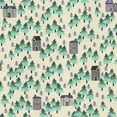 thumbnail image 1 of Nature Walk- Aqua Unbleached Fabric- Chill Out Collection, Sold by the Quarter Yard, 1 of 3