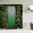 thumbnail image 1 of Nature Wall Plant landscape Decoration Shower Curtain Flower leaf Scenery Prints Fabric Polyester Bathroom Curtains with, 1 of 5