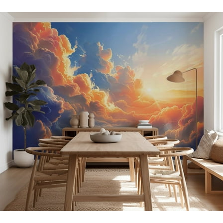 Nature Wallpaper Wall Mural - Sunset in The Clouds