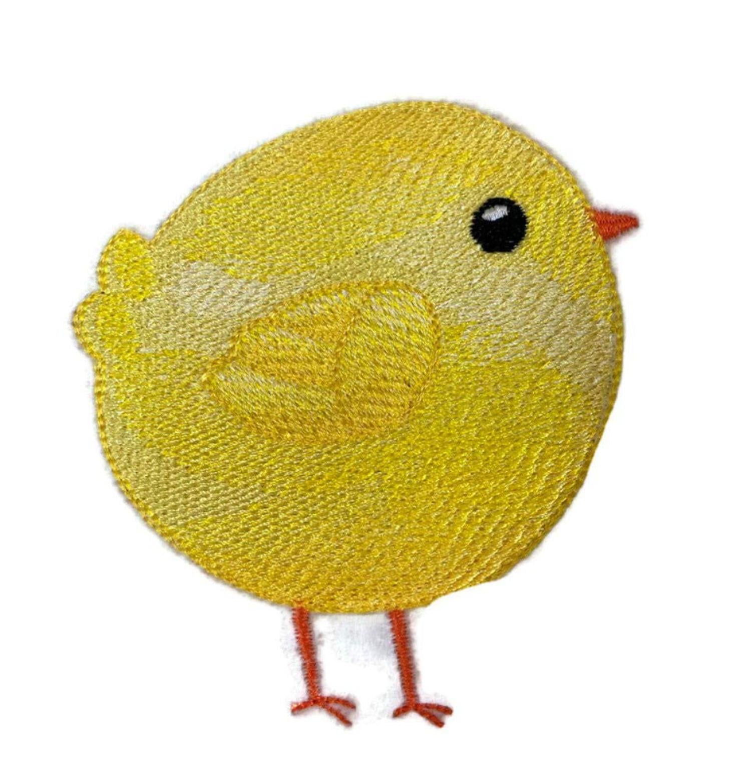 Nature Weaved in Threads, Amazing Baby Bird Kingdom [ Roly-Poly Chick ][Custom and Unique] Embroidered Iron on/Sew Patch (3.86" x 3.7") [Made in USA]