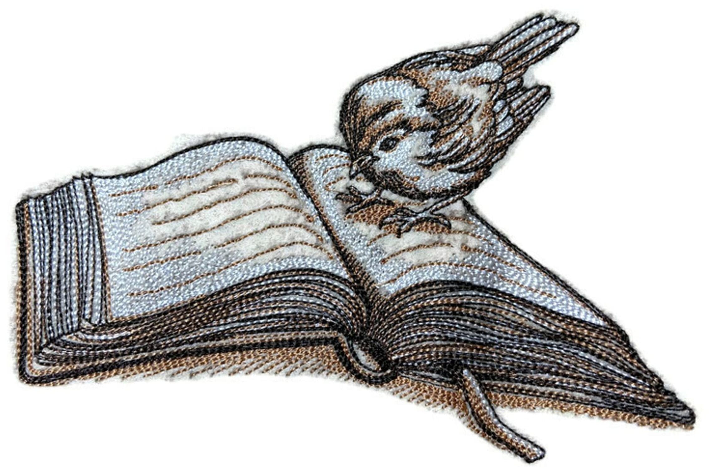Nature Weaved in Threads, Amazing Birds Kingdom [Storytime Bird ] [Custom and Unique] Embroidered Iron on/Sew Patch (6.85" x 4.78") [Made in USA]