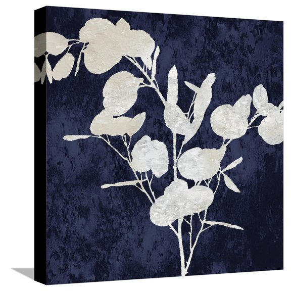 Art.com Nature White on Blue III Stretched Canvas Print Wall Art by Danielle Carson, 16" x 16"