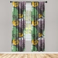 thumbnail image 1 of Nature Window Curtains, Abstract Moth Sketch Illustration withModern Round Shapes on Dark Backdrop, Lightweight Decor 2-Panel Set with Rod Pocket, Pair of - 28"x84", Orange Pale Lilac, by Ambesonne, 1 of 3