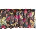 thumbnail image 1 of Nature Window Valance, Summer Concept Continuous Strawberries and Leaves Hand-Drawn Pattern, Curtain Valance for Kitchen Bedroom with Rod Pocket, 54" X 18", Hot Pink Khaki and Green, by Ambesonne, 1 of 1