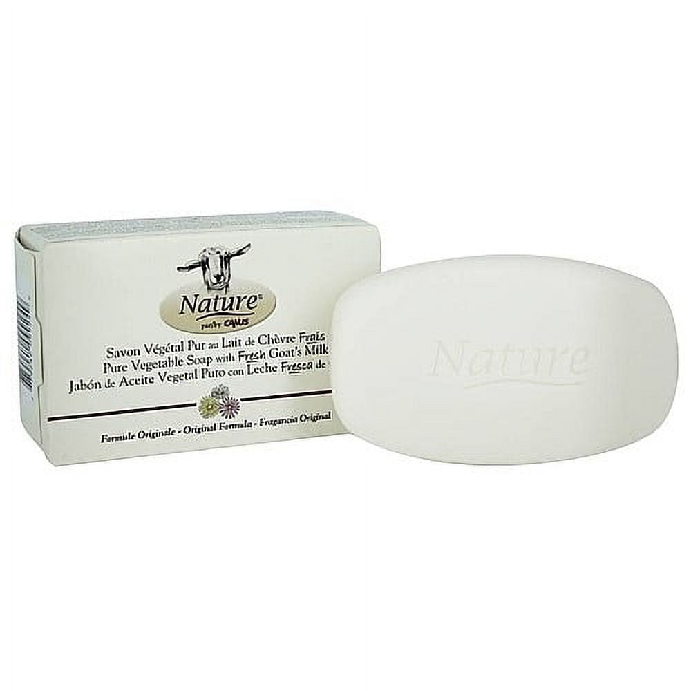 Nature With Fresh Canadian Goat Milk Pure Vegetal Base Original Recipe Soap  Bar 5 oz, image size:1000x1000