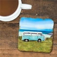 thumbnail image 1 of Nature Wonders 95269C-S4 4 x 4 in. Van Coastal Wooden Cork Coasters Gift - Set of 4, 1 of 4