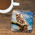 thumbnail image 1 of Nature Wonders 95371C-S4 4 x 4 in. Owl Wooden Cork Coasters Gift - Set of 4, 1 of 4