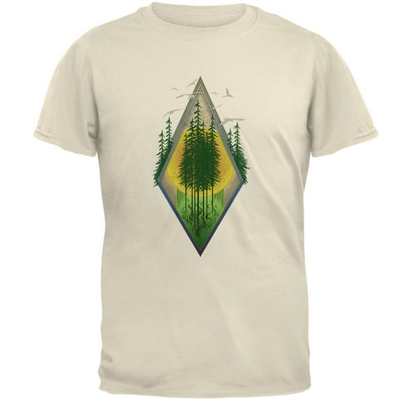 Nature Worship Hiking Mens T Shirt Natural SM