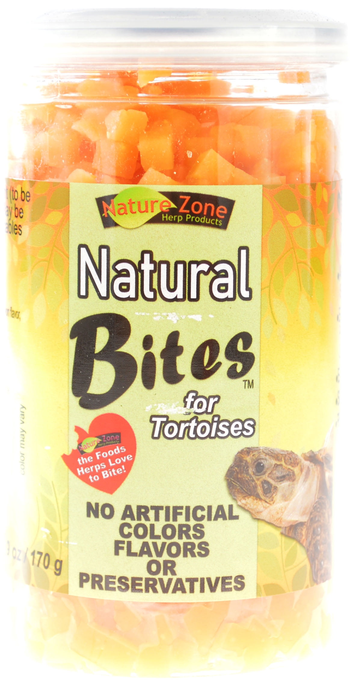 Nature Zone Natural Bites for Tortoises [Reptile Tortoise Food, Nature Zone, Reptile Supplies] 9 oz