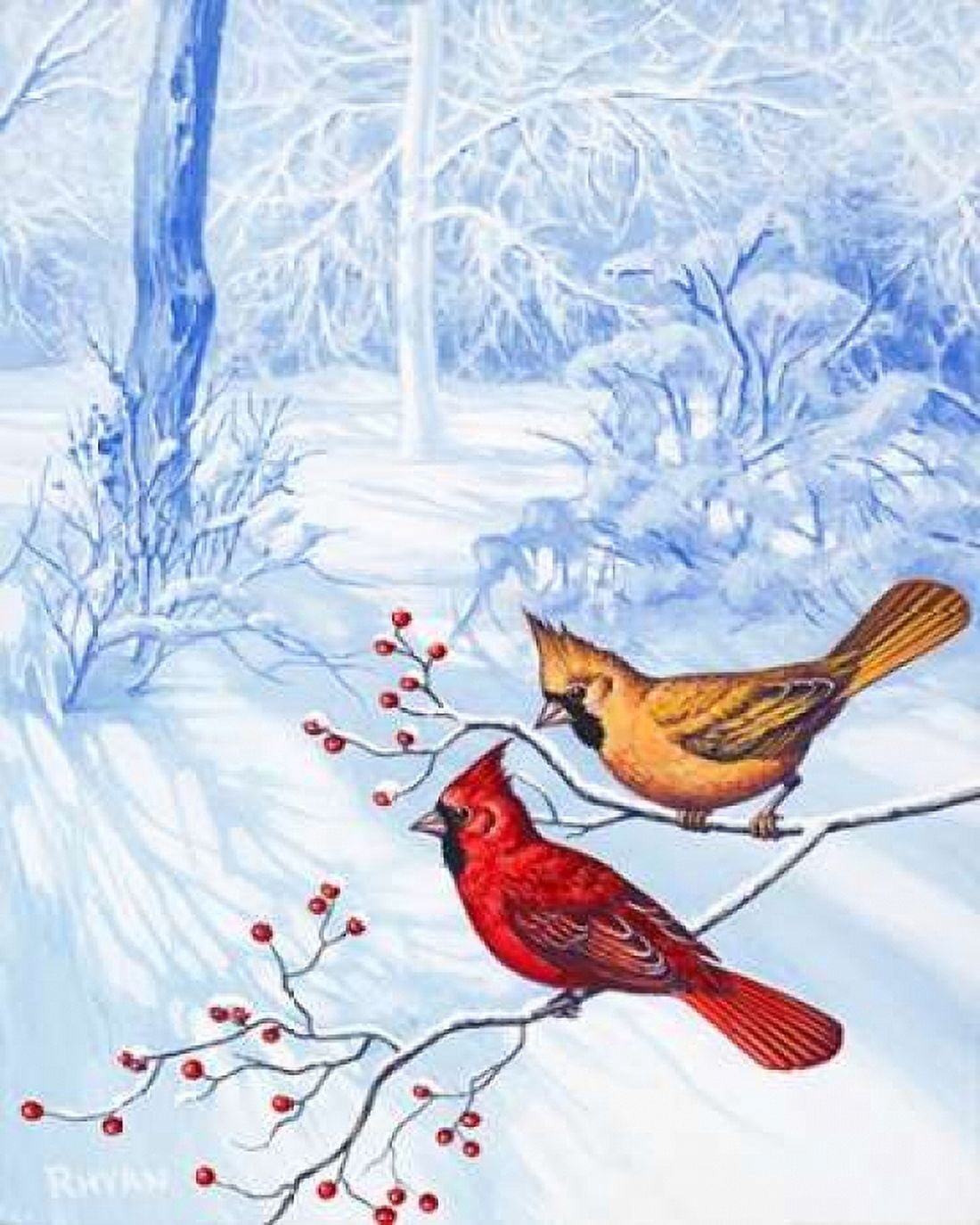 Nature in Winter II Canvas Art - Vivien Rhyan (20 x 24)
