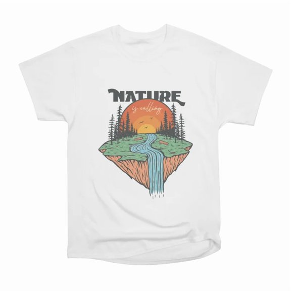 Nature is Calling T-Shirt Tee Gift For Him Merch For Her Apparel For Friend 2