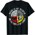 thumbnail image 1 of Nature is My Religion and The Earth is My Church T-Shirt mens t shirt，black，women，funny，misfits，men，journey, 1 of 4